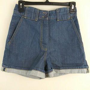 French Connection high waisted denim shorts